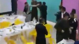 Wedding party turns into a chaos