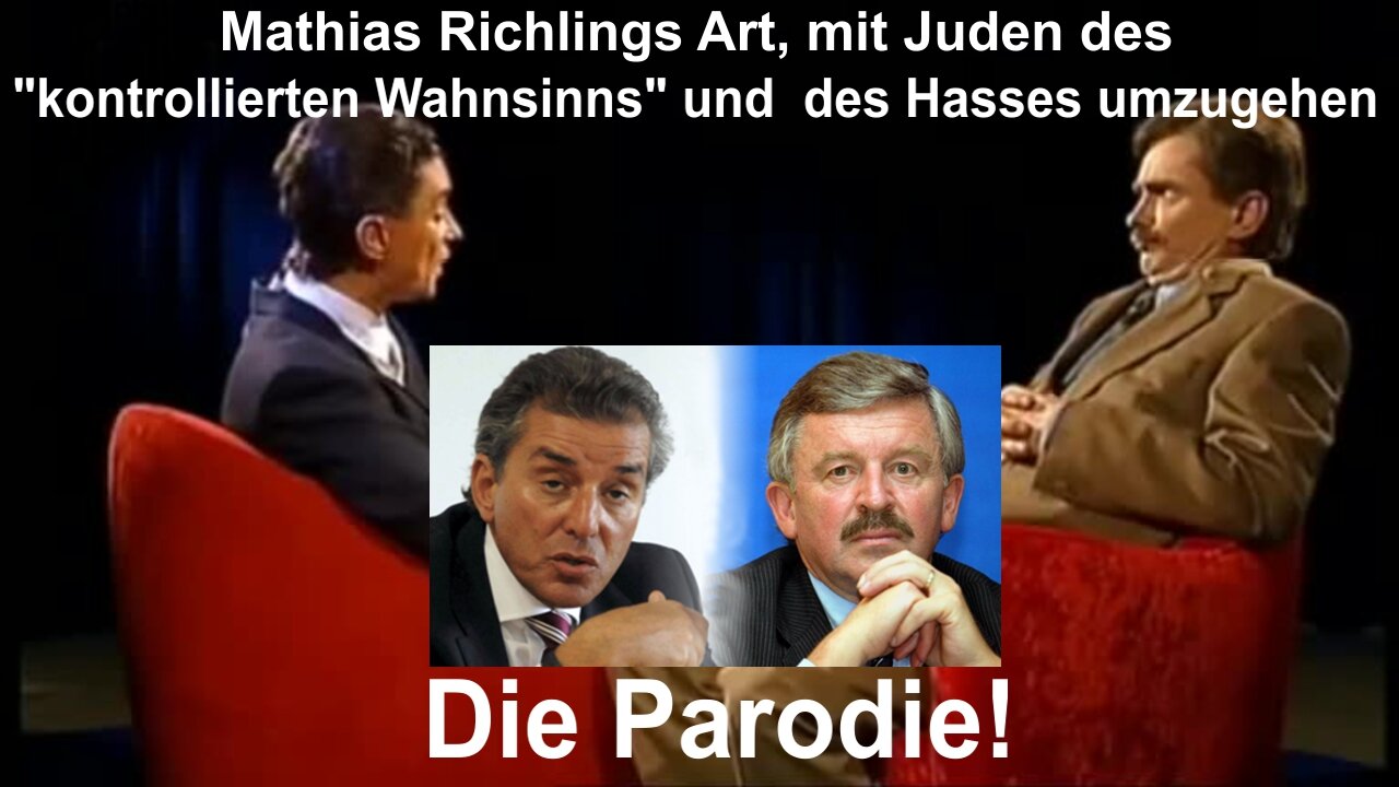 Mathias Richlings Art, mit Juden des "kontrollierten Wahnsinns" und Hasses umzugehen – Die Parodie!