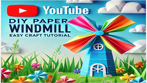 Simple and easy craft training, making windmill fans