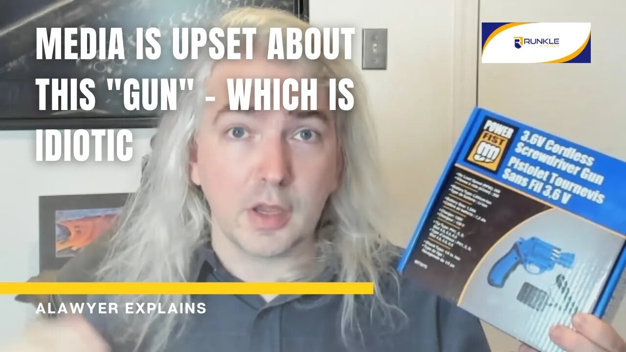 The Media Is Upset About This "Gun" (Screwdriver) - A Lawyer Explains