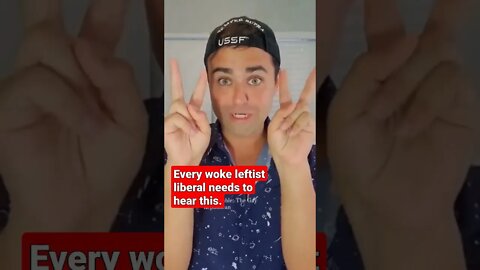 Every woke leftist liberal needs to hear this.