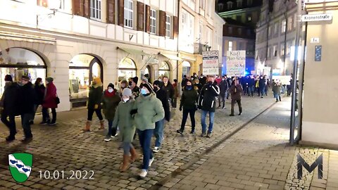 Ansbach 10.01.2022 Montagsdemo