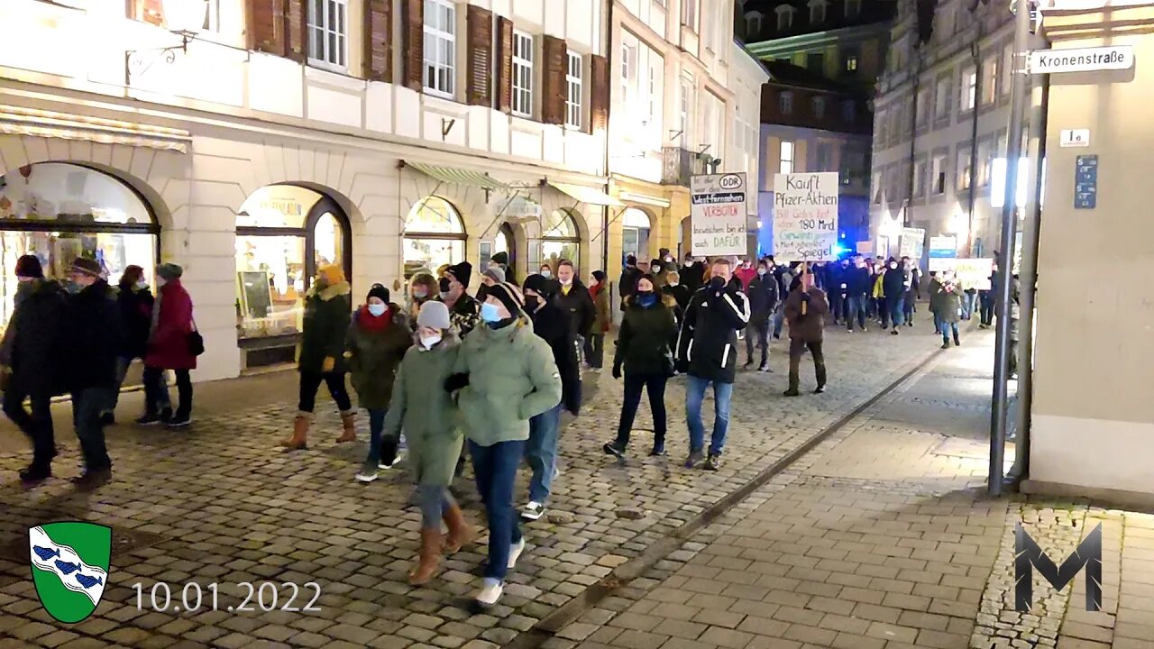 Ansbach 10.01.2022 Montagsdemo