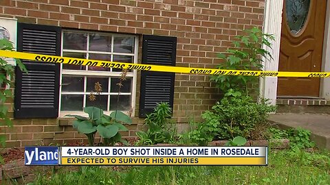 4-year-old reported shot inside home in Rosedale