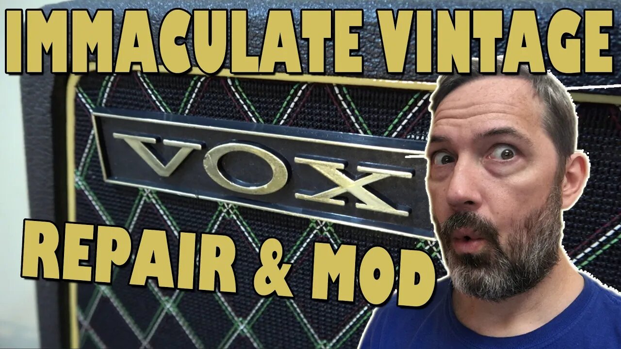 UNBELIEVABLE RARE & MINTY 1966 VOX VALVE AMP REPAIR & MOD! -- Berkeley Super Reverb Twin V8