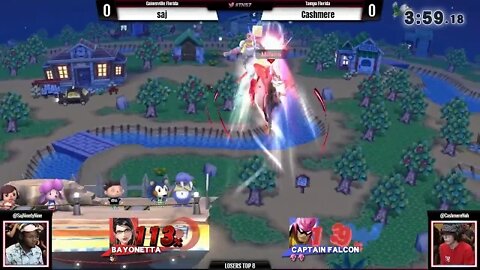 saj (Bayonetta) vs. Cashmere (C. Falcon) - Wii U Losers Top 8 - TNS7