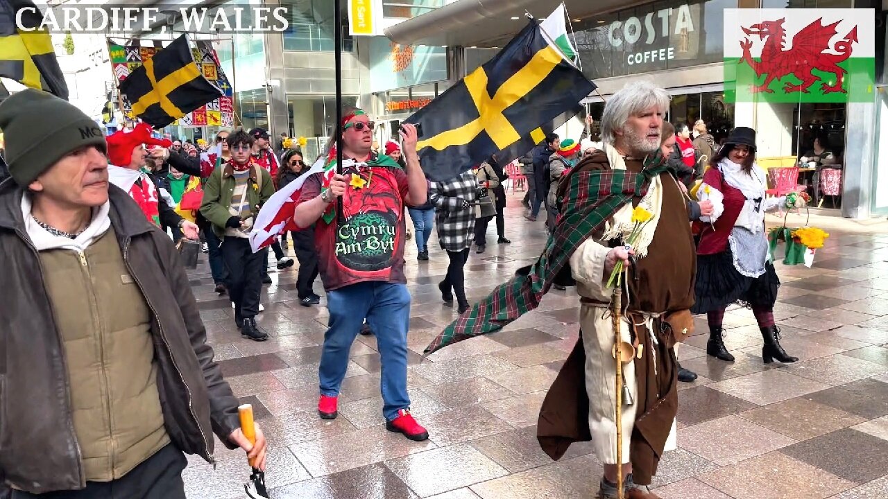 Wales celebrate St David’s Day, March Cardiff