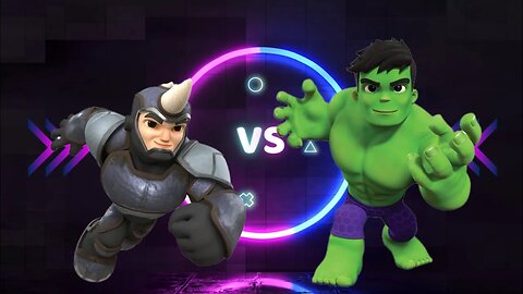 Crypto battles. 5 Season: Spidey and his amazing friends. 2 Episodе: Rhino vs Hulk.