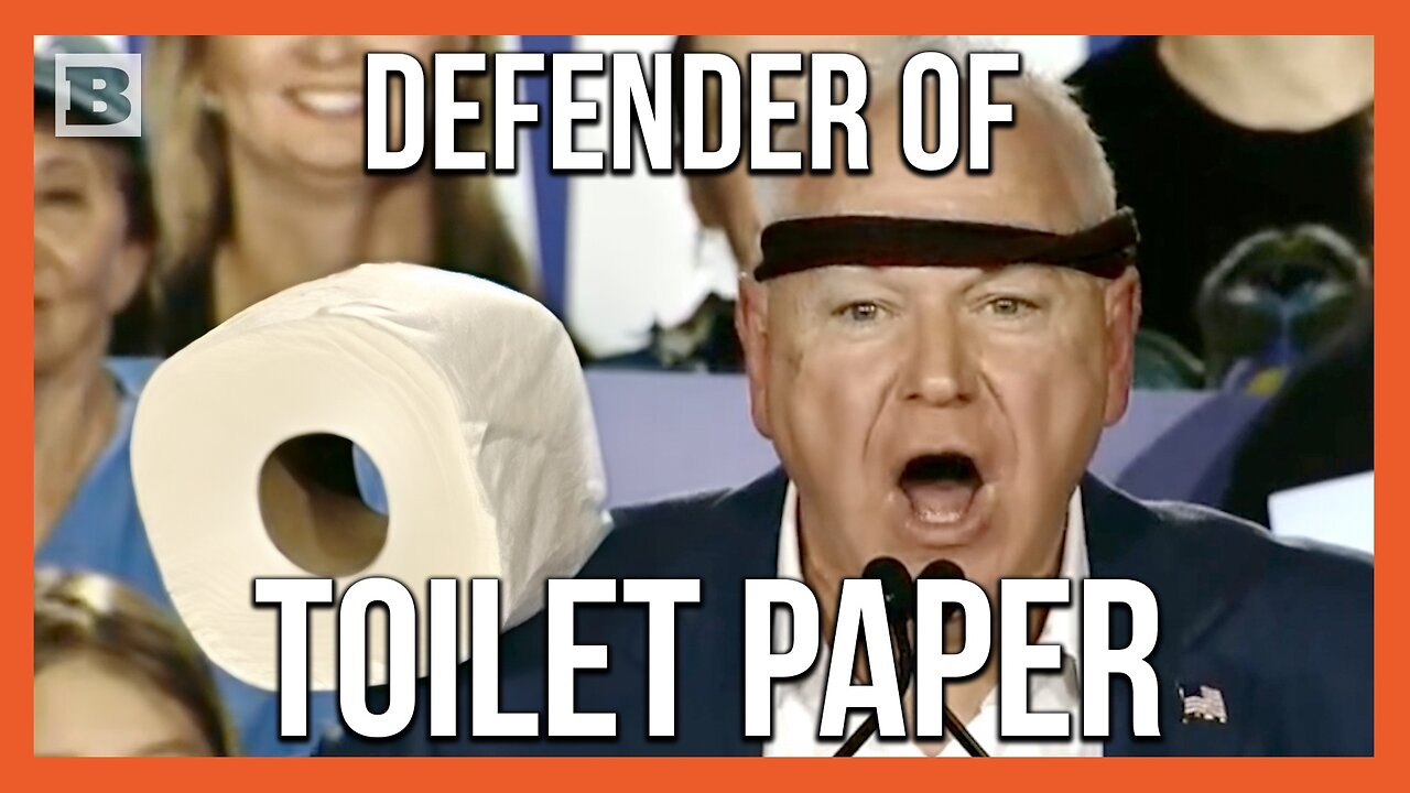 Tim Walz Won't Stop Blaming Trump for Scarcity of Toilet Paper