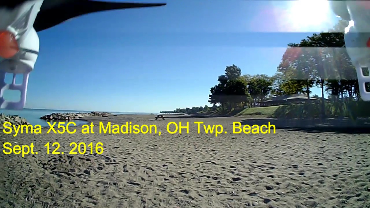 Syma X5C Quadcopter fun at the Beach