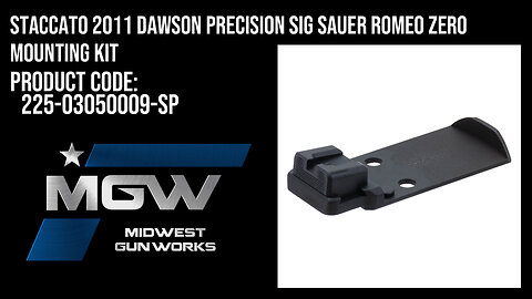 Staccato 2011 Dawson Precision Sig Sauer Romeo Zero Mounting Kit - 225-03050009-SP