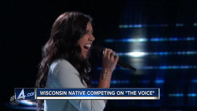 Wisconsin native Hannah Mrozak competes on "The Voice"