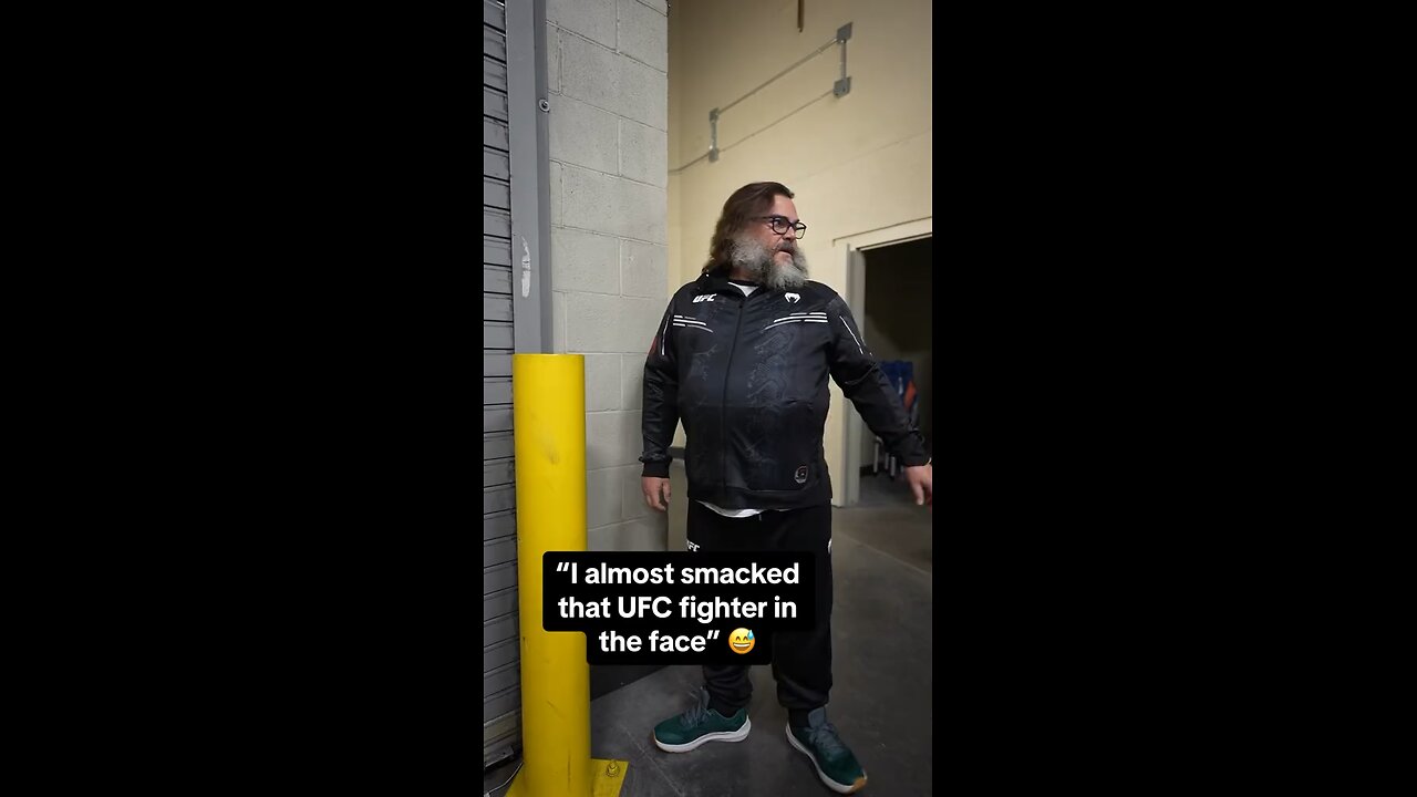 Jack Black from Tenacious D Backstage at UFC 296