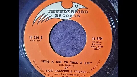 Brad Swanson & Friends – It's a Sin to Tell a Lie