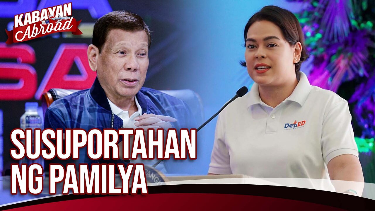 Desisyon ni FPRRD sa politika, susuportahan ng pamilya – VP Sara