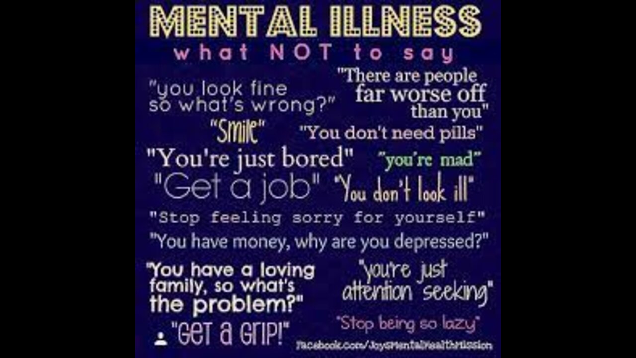 Some Things To Never Say To Someone With Mental Illness