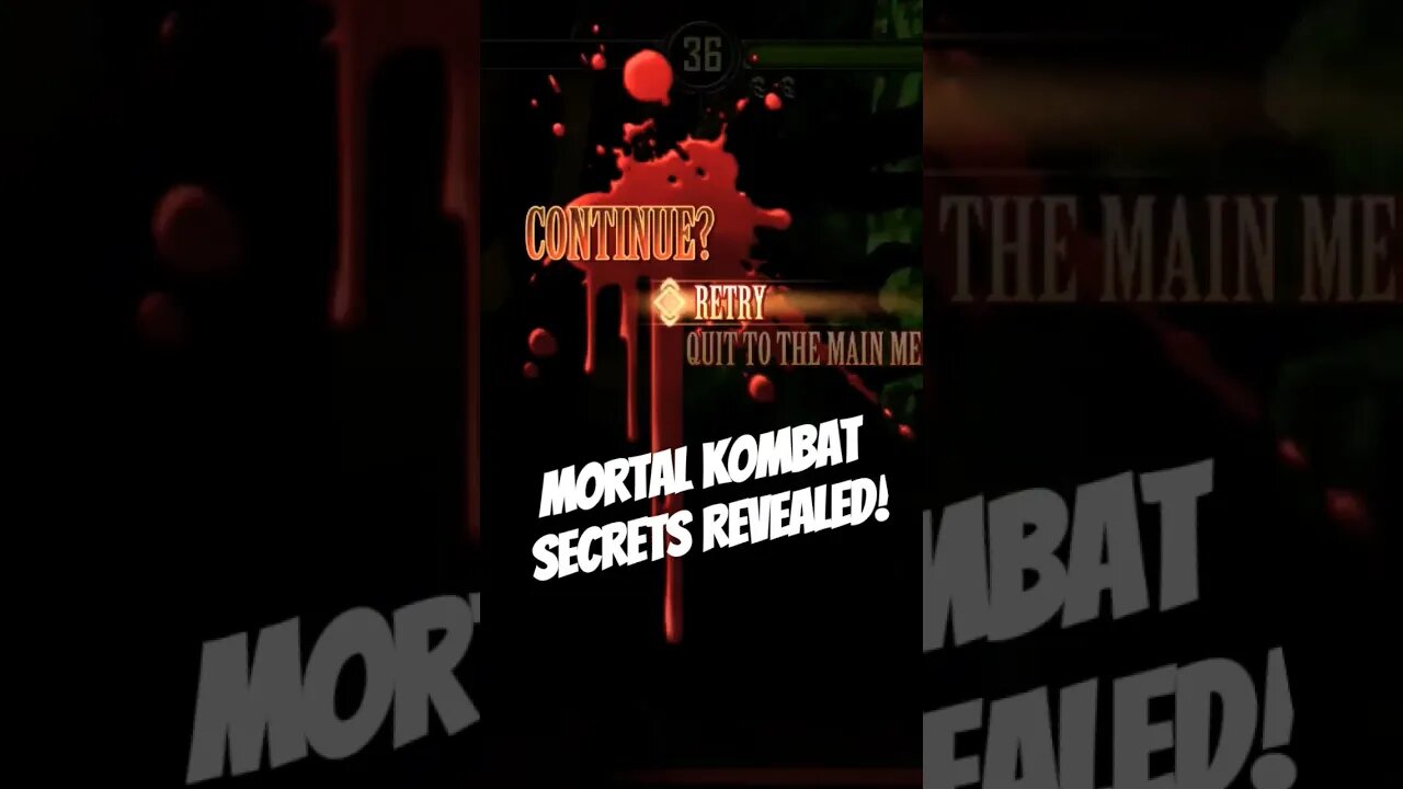 Mortal Kombat's BIGGEST Secret Revealed #mortalkombat