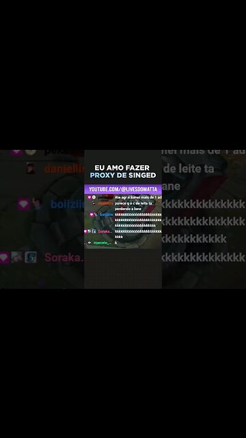 SINGED DO MATTA TILTANDO LEE E VLADIMIR #shorts #leagueoflegends #lol #singed #matta #brasil #fyp