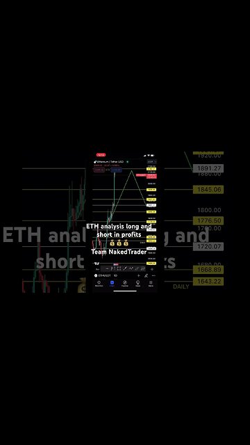 ETH analysis long and short in profits | #ETH #crypto #shorts