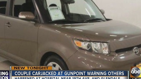 Couple carjacked at gunpoint warning others about their experience