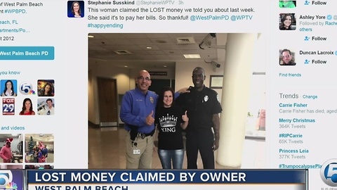 Lost money claimed by owner