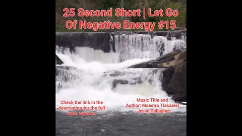 25 Second Short Of Let Go Of Negative Energy | #meditation #shorts #shortsvideo #waterfall #15