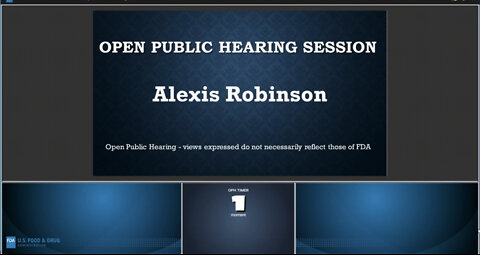 Alexis Robinson - FDA 4/6/2022 - public comment