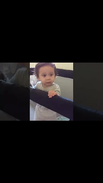 Cute baby boy is so serious- little sweetheart