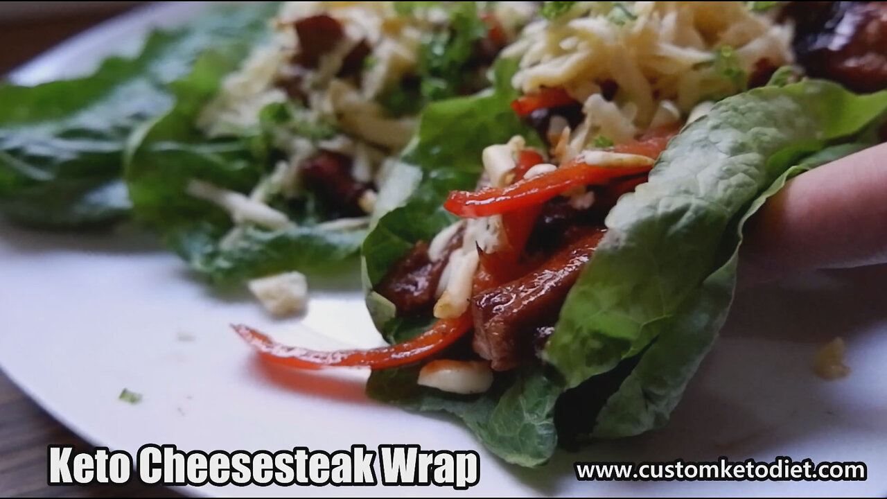 Keto Cheesesteak Wrap