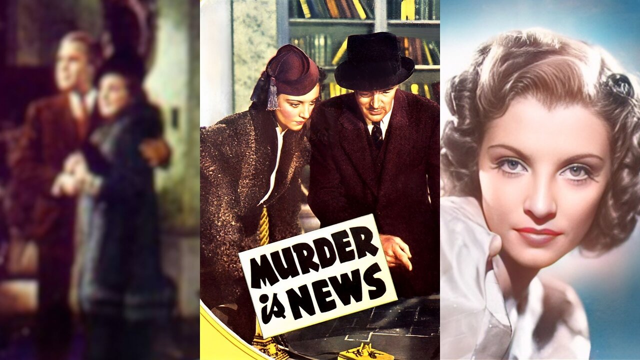 MURDER IS NEWS (1937) John Gallaudet, Iris Meredith & George McKay | Mystery | COLORIZED