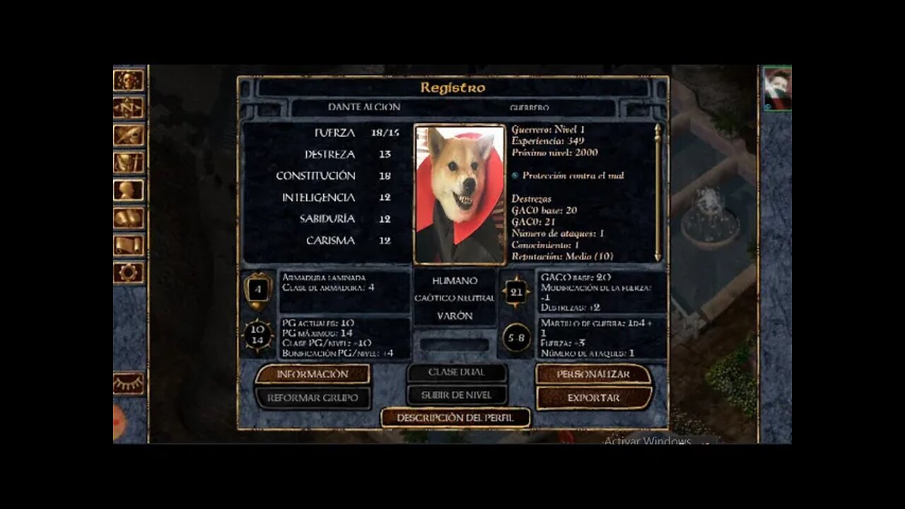 Baldur´s Gate - Cómo Hacer una imagen Personalizada para la vercion de android de este juego APK