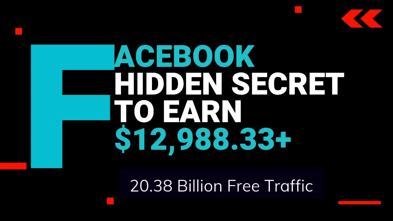 The Secret Hidden MAGIC of Facebook To Earn $12,988.33+ Using ClickBank | Free Traffic