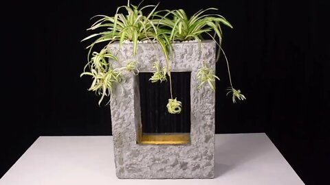 How to Make a Concrete Rain Fall Fountain Planter Pot