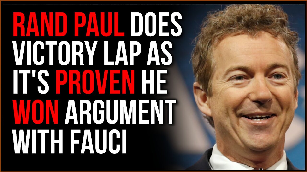 Rand Paul Is Proven RIGHT In Combative Exchanges With Fauci, He's FUNDRAISING Off It