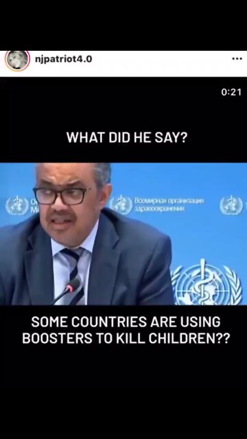 “Some countries are using boosters to kill children” Wait What?!