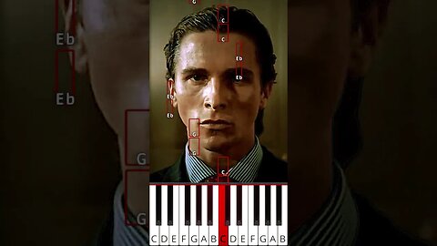 The Perfect Girl - Patrick Bateman Theme (American Psycho) - Octave Piano Tutorial