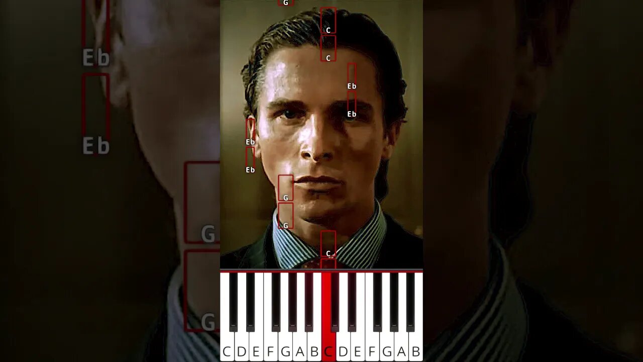 The Perfect Girl - Patrick Bateman Theme (American Psycho) - Octave Piano Tutorial