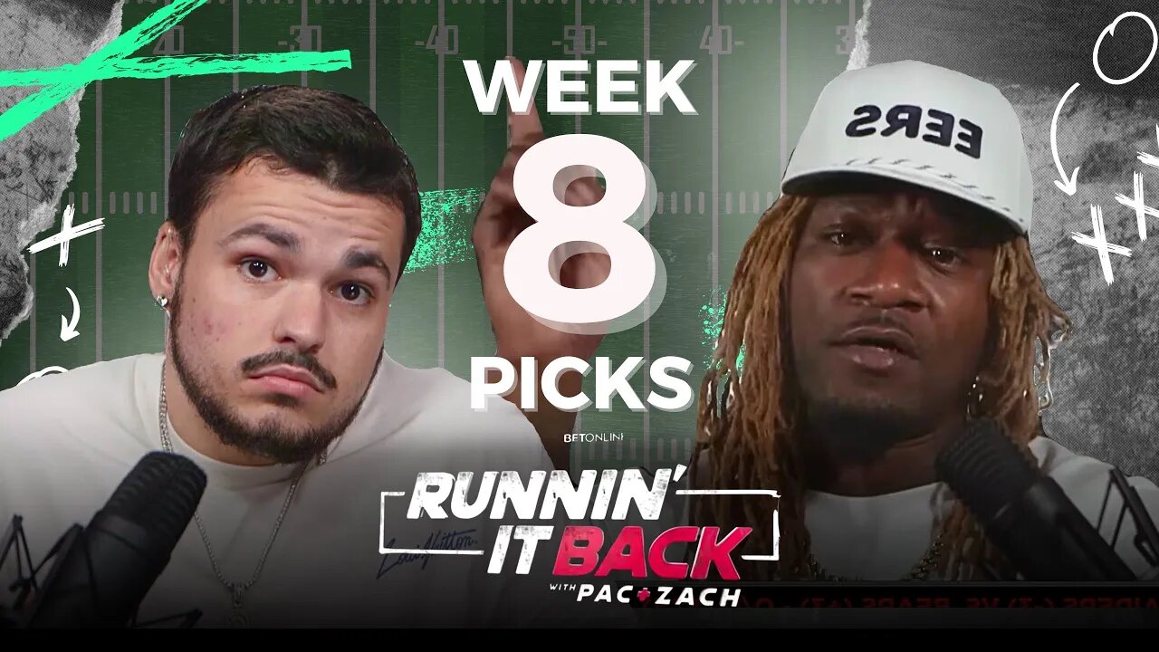 Week 8 NFL Picks, Predictions, & Best Bets with Adam ‘Pacman’ Jones & Mystic Zach: Runnin’ It Back