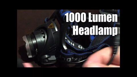 1000 Lumens Zoomable LED Headlamp Review