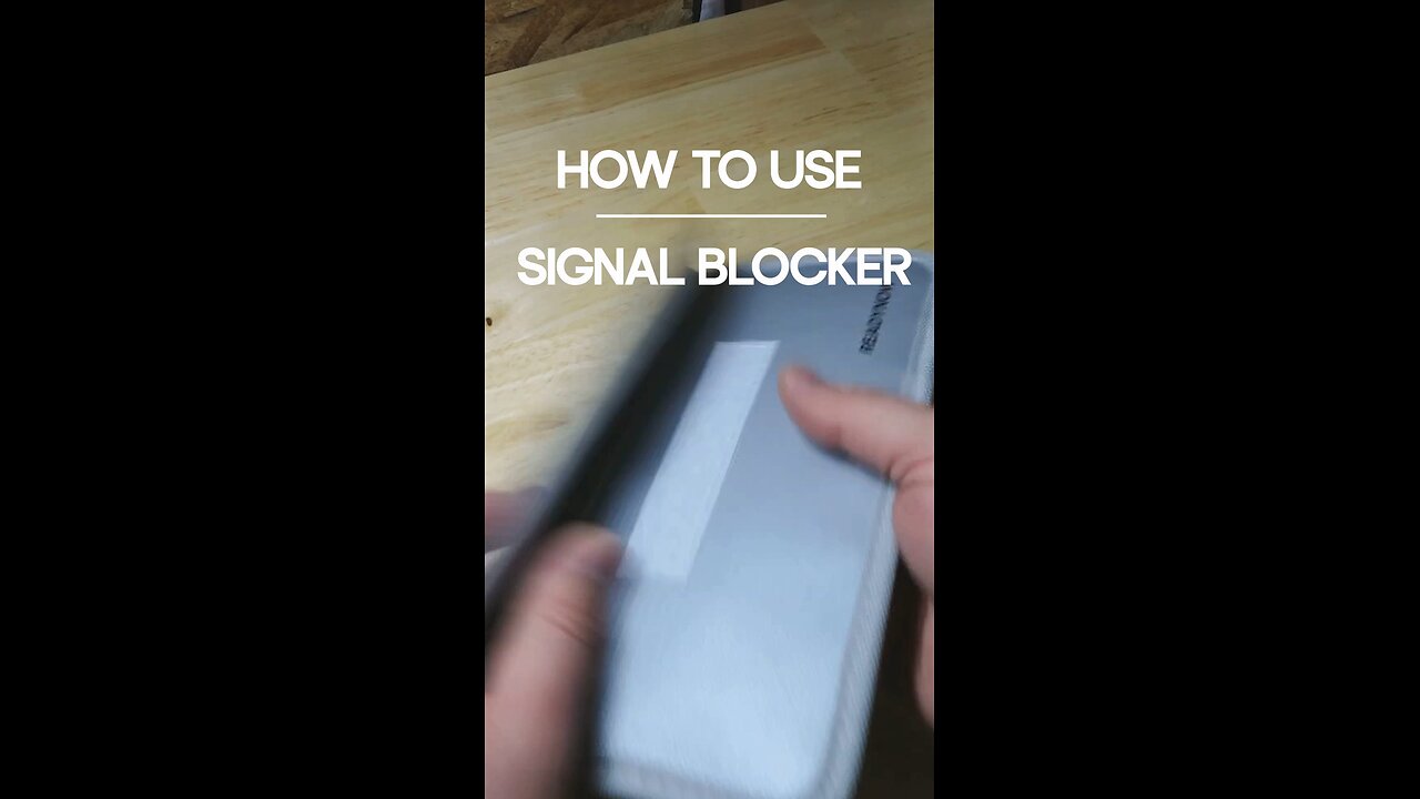 How to use our signal blocking bags