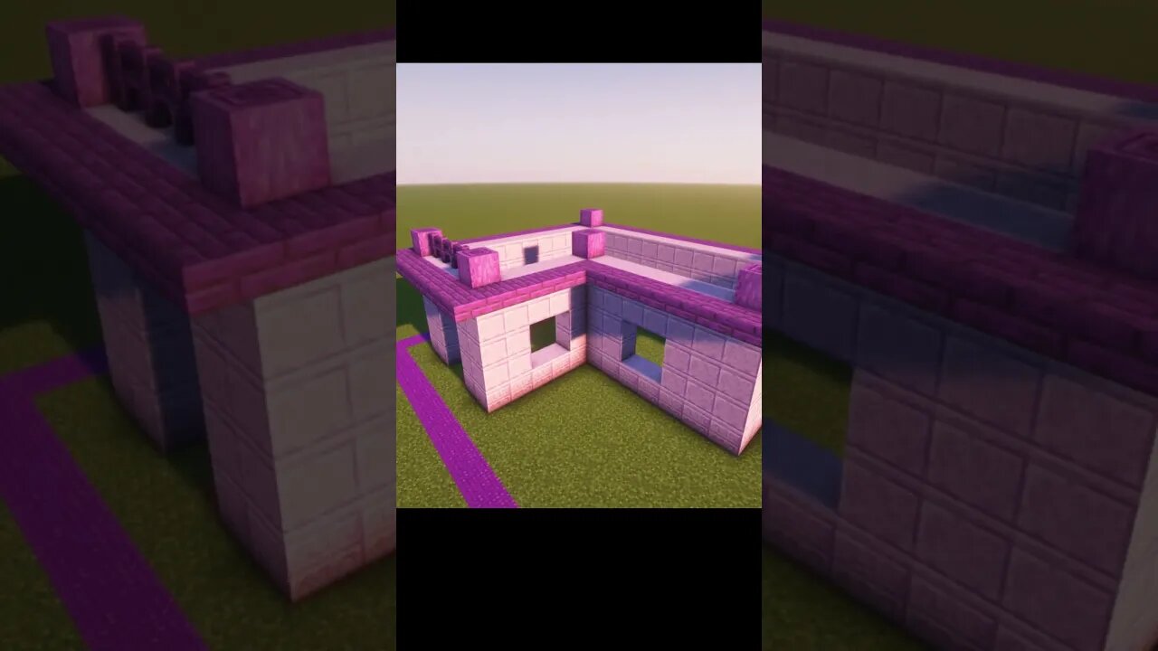 Minecraft BUT I can only build with PURPLE! 💜