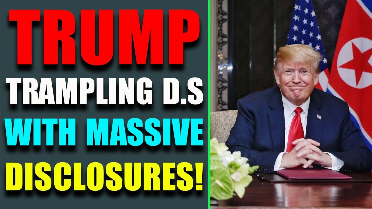 BREAKING LATTEST NEWS TODAY: TRUMP TRAMPLING D.S WITH MASSIVE DISCLOSURES - TRUMP NEWS