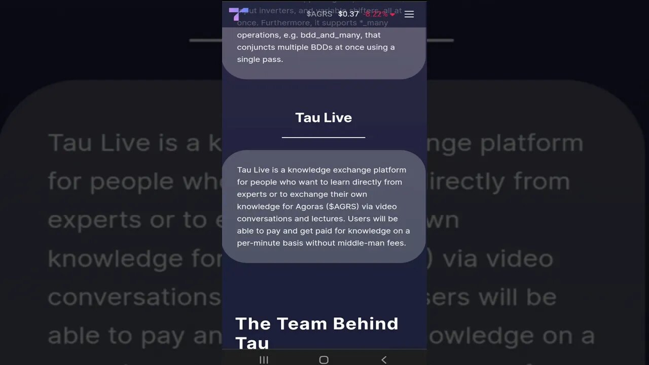 17 The Products - Tau Live #shorts #tauchain #bdd #taulive