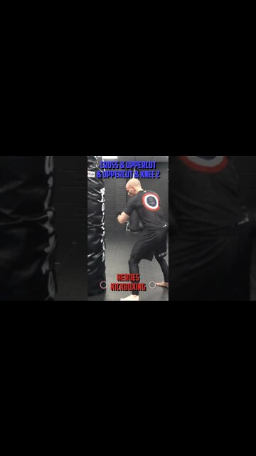 Heroes Training Center | Kickboxing "How To Double Up" Cross & Uppercut & Uppercut & Knee 2 #Shorts