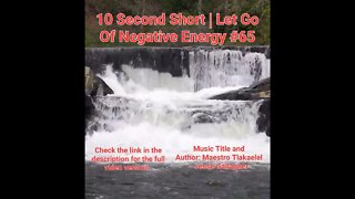 10 Second Short Of Let Go Of Negative Energy | #meditation #shorts #shortsvideo #waterfall #65