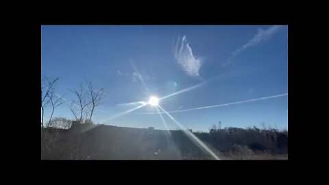 1/22/22 Richard Citizen Journalist in DC- Trails in the Sky all around the Rally for Life...