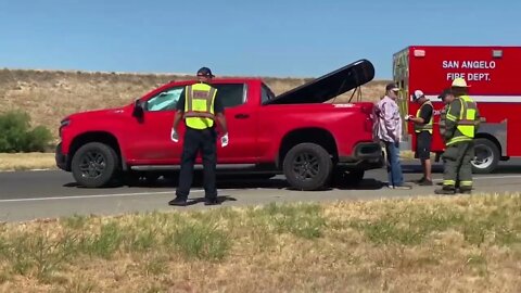 WATCH: Two Vehicle Crash Shuts Down US 87 In San Angelo