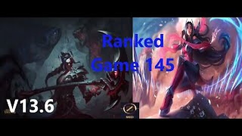 Ranked Game 145 Kayn Vs Irelia Mid League Of Legends V13.6