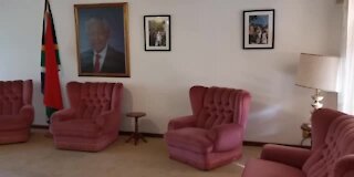 South Africa - Cape Town - Dignitaries gather at the Mandela House at Drakenstein Correctional services (bLW)