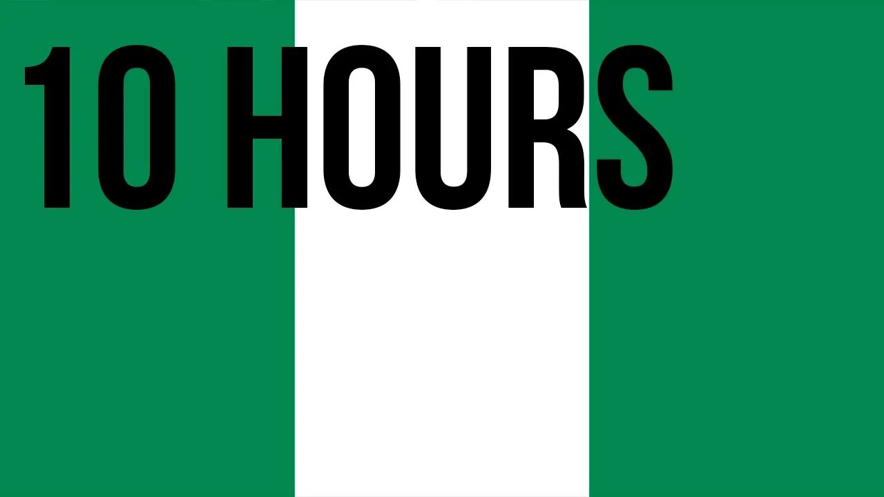 [10 HOURS] of Nigeria Flag waving in the wind